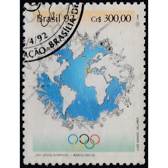 Brasil Brazil 2060 1992 XXV Juegos olímpicos en Barcelona Usado Brasil Brazil 2060 1992 XXV Juegos olímpicos en Barcelona Usado