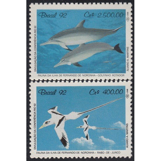 Brasil Brazil 2064/65 1992 Fauna de Fernando de Noronha MNH Brasil Brazil 2064/65 1992 Fauna de Fernando de Noronha MNH