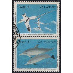 Brasil Brazil 2064/65 1992 Fauna de Fernando de Noronha Usado Brasil Brazil 2064/65 1992 Fauna de Fernando de Noronha Usado