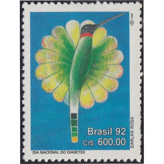 Brasil Brazil 2082 1992 Día Nacional de lucha contra la diabetes MNH Brasil Brazil 2082 1992 Día Nacional de lucha contra la diabetes MNH