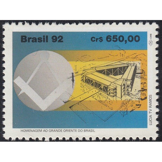 Brasil Brazil 2090 1992 Palacio en construcción en Brasilia MNH Brasil Brazil 2090 1992 Palacio en construcción en Brasilia MNH