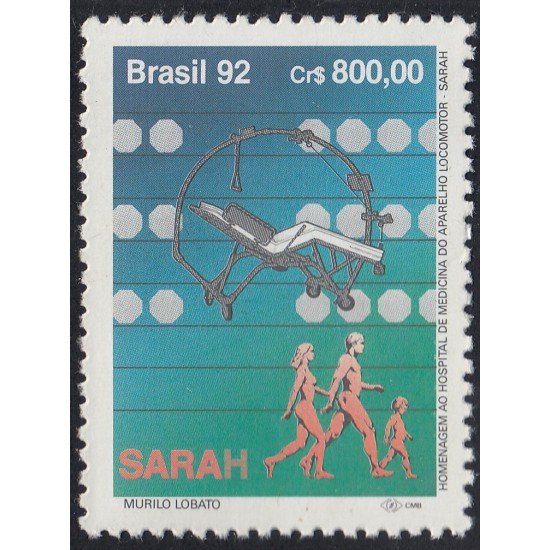 Brasil Brazil 2092 1992 Homenaje al Hospital Sarah MNH Brasil Brazil 2092 1992 Homenaje al Hospital Sarah MNH