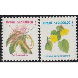 Brasil Brazil 2093/94 1992 Serie Antigua Flores Flowers MNH Brasil Brazil 2093/94 1992 Serie Antigua Flores Flowers MNH