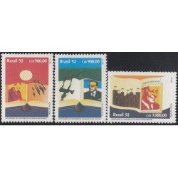 Brasil Brazil 2098/00 1992 Día del libro MNH Brasil Brazil 2098/00 1992 Día del libro MNH