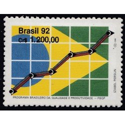 Brasil Brazil 2102 1992 Programa brasileño por la calidad y productividad MNH Brasil Brazil 2102 1992 Programa brasileño por la calidad y productividad MNH