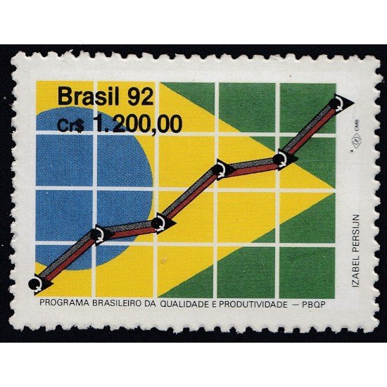 Brasil Brazil 2102 1992 Programa brasileño por la calidad y productividad MNH Brasil Brazil 2102 1992 Programa brasileño por la calidad y productividad MNH
