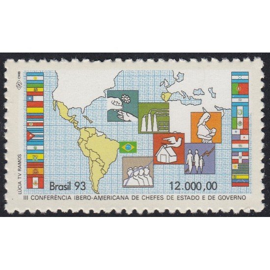 Brasil Brazil 2115 1992 III Conferencia Iberoamericana de Jefes de Estado MNH Brasil Brazil 2115 1992 III Conferencia Iberoamericana de Jefes de Estado MNH