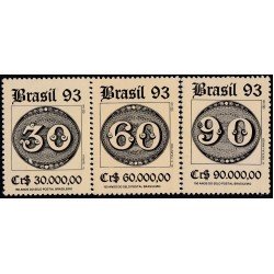 Brasil Brazil 2116/18 1992 150 Años de los primeros timbres brasileños MNH Brasil Brazil 2116/18 1992 150 Años de los primeros timbres brasileños MNH