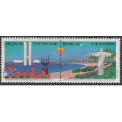 Brasil Brazil 2119/20 1992 Unión de Villas capitales de lengua portuguesa MNH Brasil Brazil 2119/20 1992 Unión de Villas capitales de lengua portuguesa MNH
