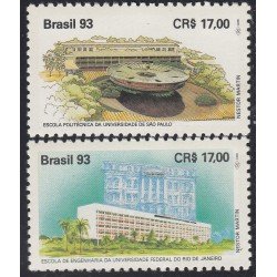 Brasil Brazil 2129/30 1992 Universidades de Sao Paulo y Río de Janeiro MNH Brasil Brazil 2129/30 1992 Universidades de Sao Paulo y Río de Janeiro MNH
