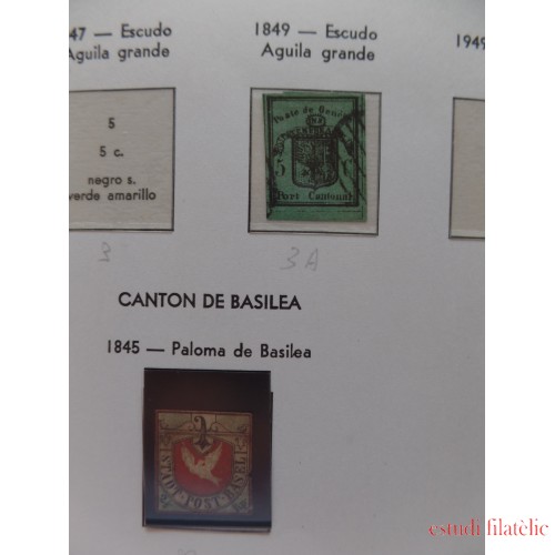 Colección Collection Suiza Suisse Helvetia 1845 - 1968 Bale Basel