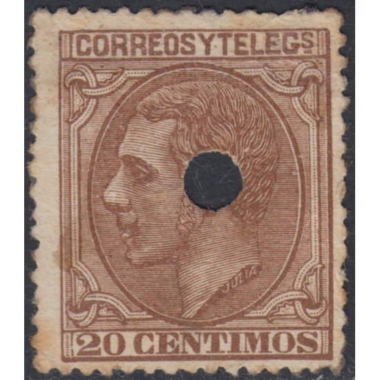 España Spain Telégrafos 203T 1879 MH España Spain Telégrafos 203T 1879 MH