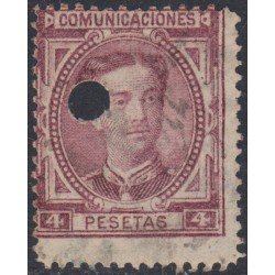 España Spain Telégrafos 181T 1876 Usado España Spain Telégrafos 181T 1876 Usado