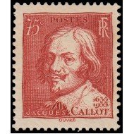 France Francia 306 1935 3º Centenario muerte de Jacques Callot MNH