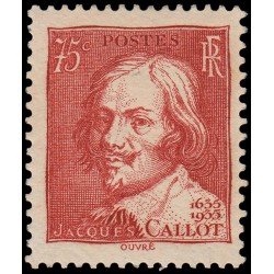 France Francia 306 1935 3º Centenario muerte de Jacques Callot MNH