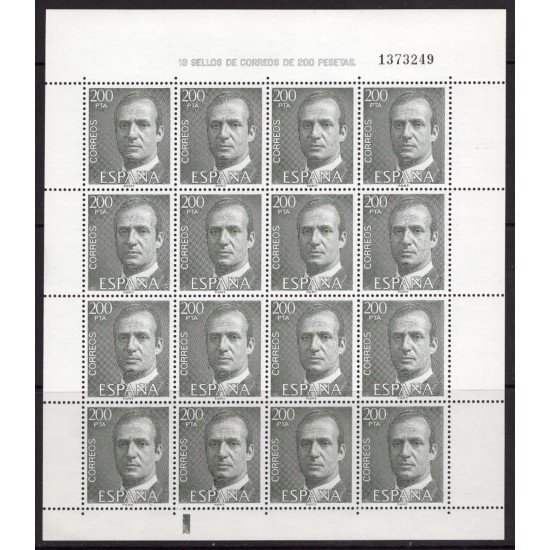España Spain Minipliego 1B 1981 Juan Carlos I 200 ptas