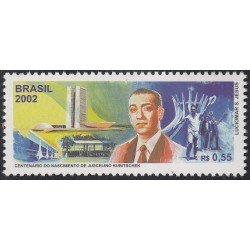 Brasil Brazil 2757 2002 Juscelino Kubishet MNH Brasil Brazil 2757 2002 Juscelino Kubishet MNH