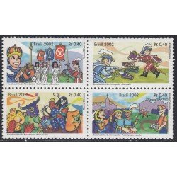 Brasil Brazil 2769/72 2002 Cuentos Infantiles MNH Brasil Brazil 2769/72 2002 Cuentos Infantiles MNH