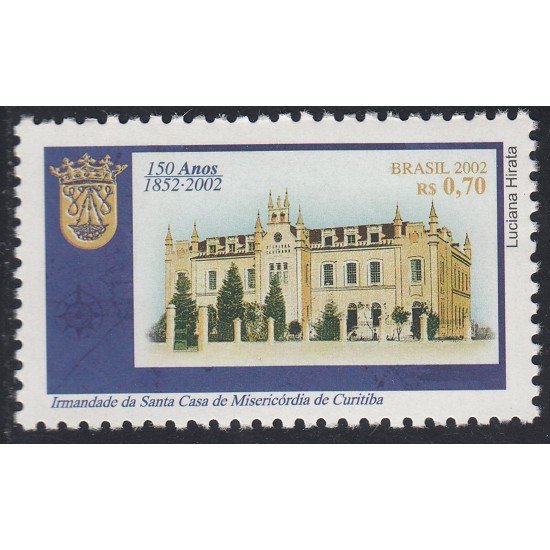 Brasil Brazil 2778 2002 150 Años de la hermandad de Santa Casa de Misedicordia MNH