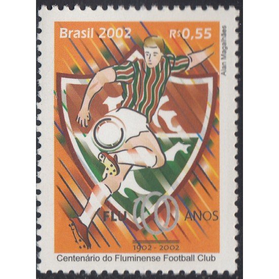 Brasil Brazil 2780 2002 100° del Fluminense Club MNH Brasil Brazil 2780 2002 100° del Fluminense Club MNH