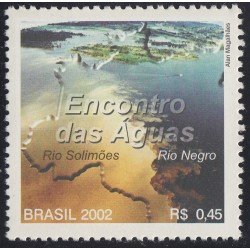 Brasil Brazil 2785 2002 Reencuentro de las aguas del Rio Negro y el Solimoes MNH Brasil Brazil 2785 2002 Reencuentro de las aguas del Rio Negro y el Solimoes MNH