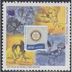 Brasil Brazil 2908 2005 100° del Rotary Club MNH Brasil Brazil 2908 2005 100° del Rotary Club MNH