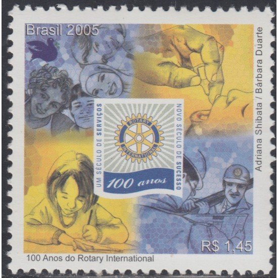 Brasil Brazil 2908 2005 100° del Rotary Club MNH