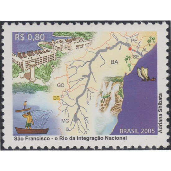 Brasil Brazil 2928 2005 Integración nacional MNH Brasil Brazil 2928 2005 Integración nacional MNH