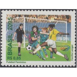 Brasil Brazil 2932 2005 Deportes Fútbol Femenino MNH Brasil Brazil 2932 2005 Deportes Fútbol Femenino MNH