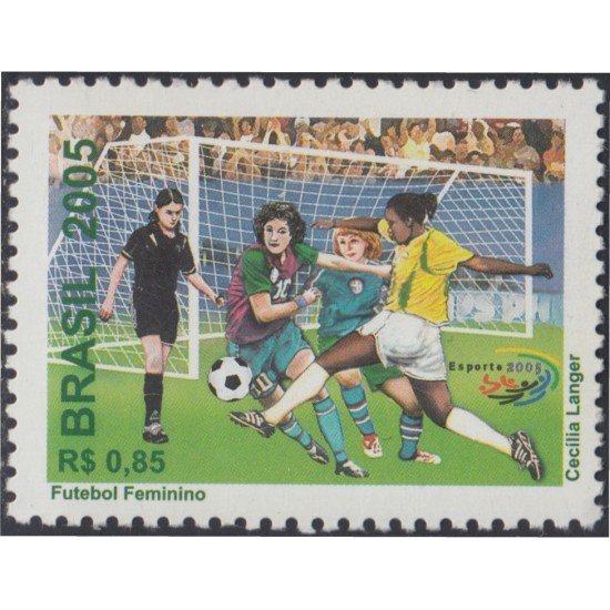 Brasil Brazil 2932 2005 Deportes Fútbol Femenino MNH Brasil Brazil 2932 2005 Deportes Fútbol Femenino MNH