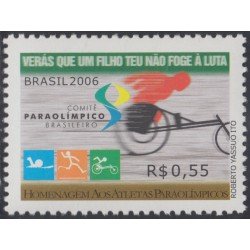 Brasil Brazil 2951 2006 Homenaje atletas de juegos paralímpicos MNH Brasil Brazil 2951 2006 Homenaje atletas de juegos paralímpicos MNH