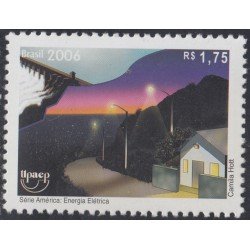 Brasil Brazil 2960 2006 Serie América Upaep. Energía eléctrica MNH Brasil Brazil 2960 2006 Serie América Upaep. Energía eléctrica MNH