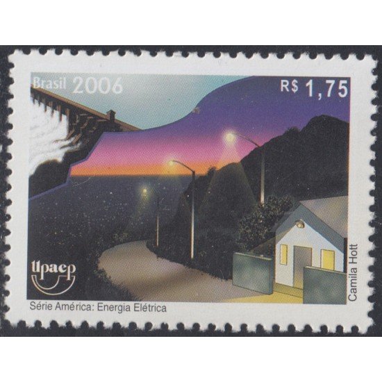 Brasil Brazil 2960 2006 Serie América Upaep. Energía eléctrica MNH Brasil Brazil 2960 2006 Serie América Upaep. Energía eléctrica MNH