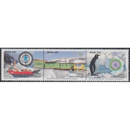 Brasil Brazil 2970/72 2007 Año Polar Internacional MNH Brasil Brazil 2970/72 2007 Año Polar Internacional MNH