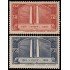 France Francia 316/17 1936 Inauguración monumento a los caídos Canadienses (Vimy) MNH