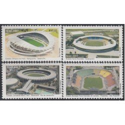 Brasil Brazil 2976/79 2007 Estadios de Fútbol MNH Brasil Brazil 2976/79 2007 Estadios de Fútbol MNH