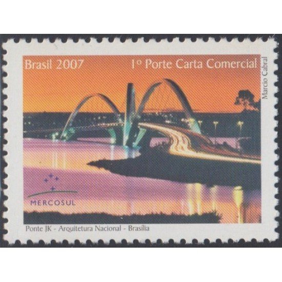 Brasil Brazil 2980 2007 Arquitectura. Puente JK de Brasilia MNH Brasil Brazil 2980 2007 Arquitectura. Puente JK de Brasilia MNH