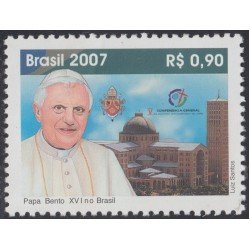Brasil Brazil 2982 2007 SS. Juan Pablo Beneticto XVI MNH Brasil Brazil 2982 2007 SS. Juan Pablo Beneticto XVI MNH