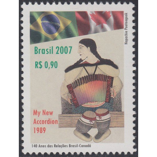 Brasil Brazil 2983 2007 140 Años de Relaciones diplomáticas con Canadá MNH Brasil Brazil 2983 2007 140 Años de Relaciones diplomáticas con Canadá MNH