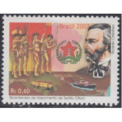 Brasil Brazil 2989 2007 PersonalidadesTeofilo Ottoni Hombre político brasileño MNH Brasil Brazil 2989 2007 PersonalidadesTeofilo Ottoni Hombre político brasileño MNH