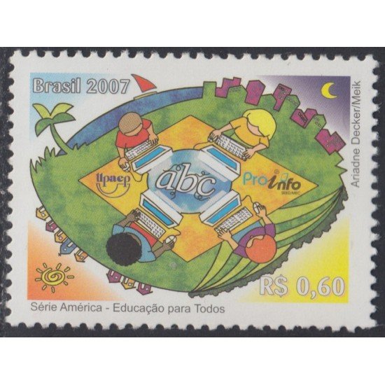 Brasil Brazil 2990 2007 Serie América UPAEP Educación para todos MNH Brasil Brazil 2990 2007 Serie América UPAEP Educación para todos MNH