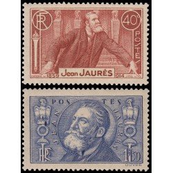 France Francia 318/19 1936 22 aniv. de la muerte de Jean Jaurès MNH