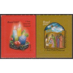 Brasil Brazil 2997/98 2007 Navidad Chritsmas MNH Brasil Brazil 2997/98 2007 Navidad Chritsmas MNH