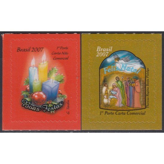 Brasil Brazil 2997/98 2007 Navidad Chritsmas MNH Brasil Brazil 2997/98 2007 Navidad Chritsmas MNH