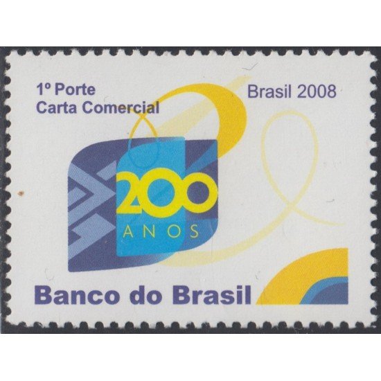 Brasil Brazil 3003 2008 Bicentenario del Banco de Brasil MNH Brasil Brazil 3003 2008 Bicentenario del Banco de Brasil MNH
