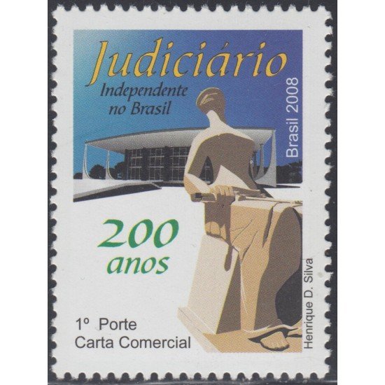 Brasil Brazil 3009 2008 200 Años de la Independencia Judicial de Brasil MNH Brasil Brazil 3009 2008 200 Años de la Independencia Judicial de Brasil MNH