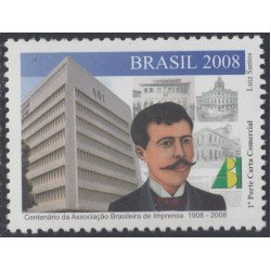Brasil Brazil 3011 2008 100° de la Asociación Brasileña de Imprentas MNH Brasil Brazil 3011 2008 100° de la Asociación Brasileña de Imprentas MNH