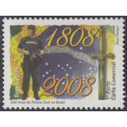 Brasil Brazil 3022 2008 200 Años de la Policía Civil de Brasil MNH Brasil Brazil 3022 2008 200 Años de la Policía Civil de Brasil MNH
