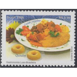Brasil Brazil 3034 2008 Gastronomía Luso Brasileña MNH Brasil Brazil 3034 2008 Gastronomía Luso Brasileña MNH