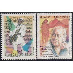 Brasil Brazil 2138/39 1993 Compositores Brasileños MNH Brasil Brazil 2138/39 1993 Compositores Brasileños MNH